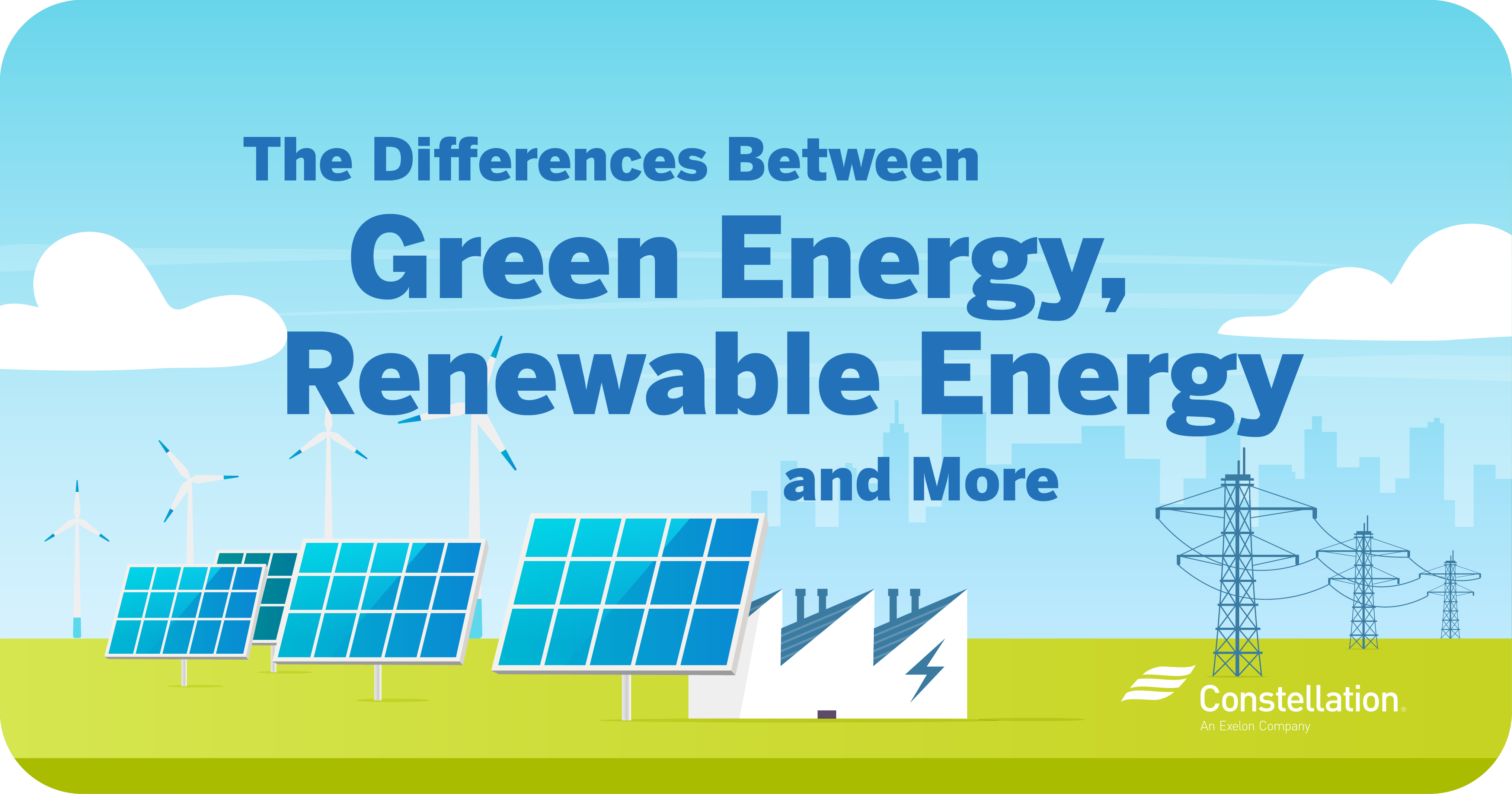 绿色能源，可再生能源等差异