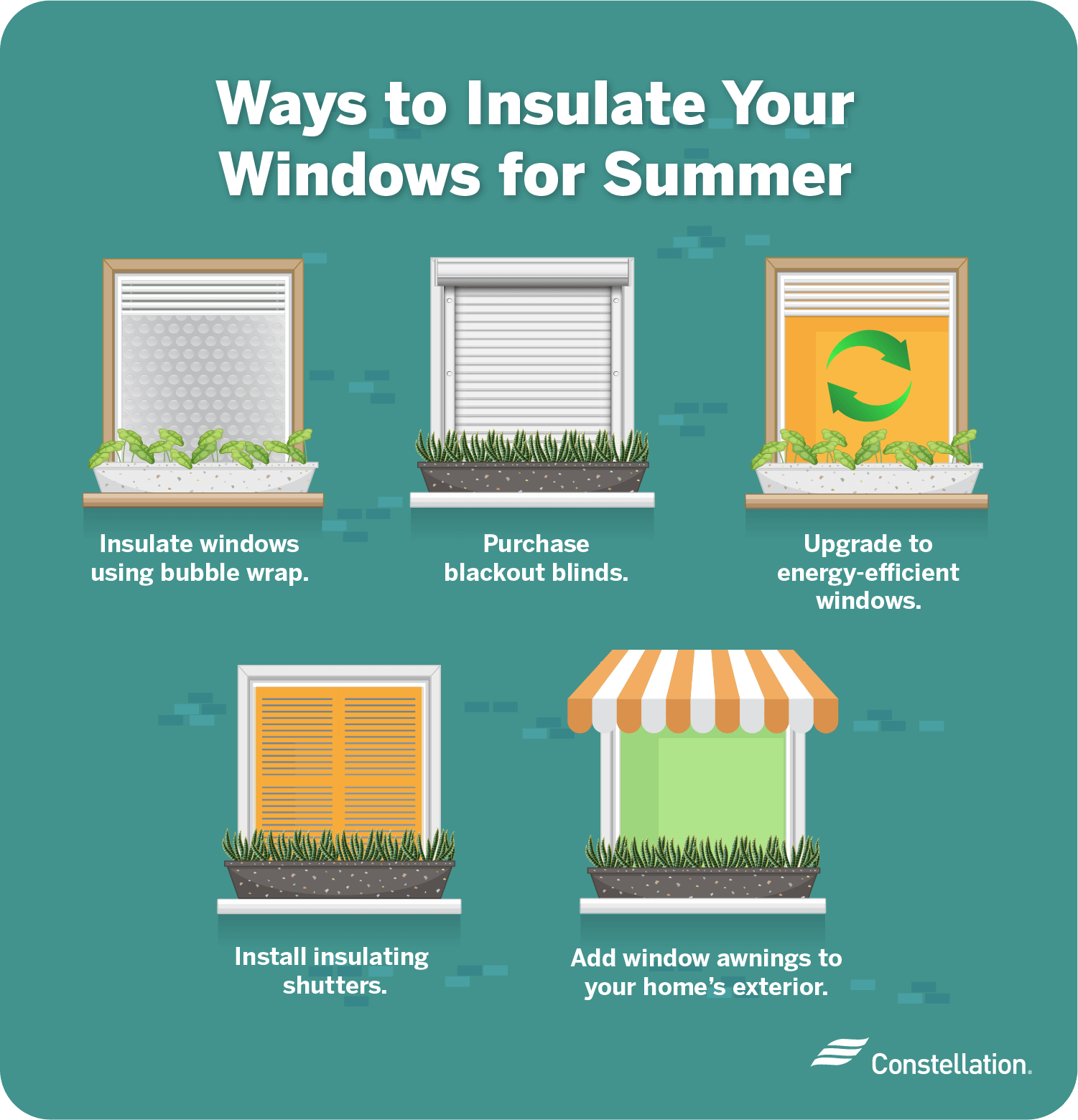 夏天窗户隔热的方法。